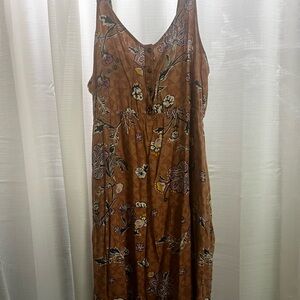 Sonoma floral Linen Summer Dress XXL